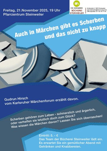 Einladung zur Erwachsenenlesung in Steinweiler